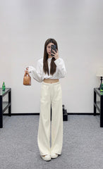 CHANEL 25S HIGH-WAISTED WIDE-LEG PANTS 306