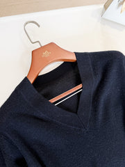 HERMES 25S V-NECK PULLOVER SWEATER 307