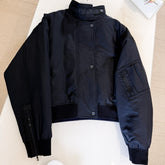 HERMES 25S QUILTED WINDJACKET WITH STAND COLLAR 308