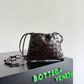 SMALL DUSTBAG 21 IN DARK BROWN LAMBSKIN
