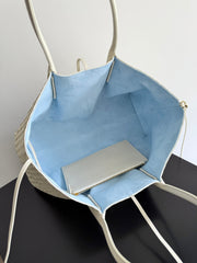 BOTTEGA VENETA 25S PINACOTECA BAG 43 IN IVORY CALFSKIN