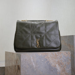 YSL 25S LARGE JAMIE 43 IN LIGHT MUSK LAMBSKIN GOLD HARDWARE