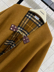 BURBERRY 25S FRINGED WOOL SHAWL 4866