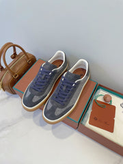 SNEAKERS IN DARK GREY SUEDE WITH CANVAS