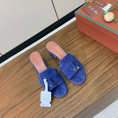 LP HIGH HEELS 25S IN MIDNIGHT BLUE SUEDE