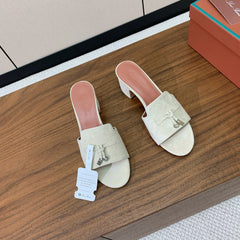 LP HIGH HEELS 25S IN STONE GRAY SUEDE