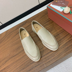 LP LOAFERS 25S IN MOSS GRAY LAMBSKIN