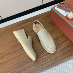 LP LOAFERS 25S IN MOSS GRAY LAMBSKIN