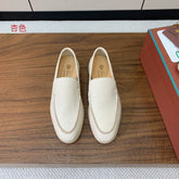 LP LOAFERS 25S IN CREAM WHITE LAMBSKIN