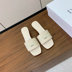 DIOR 25S HIGH-HEEL SANDALS 40 MM IN CREAM WHITE CALFSKIN