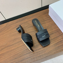 DIOR 25S HIGH-HEEL SANDALS 40 MM IN BLACK CALFSKIN