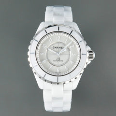 J12 Automatic White Ceramic White Numerals White Dial