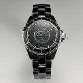 J12 Automatic Black Ceramic Black Numerals Black Dial Black Steel Hands