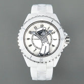 J12 38mm Mademoiselle Automatic White Ceramic