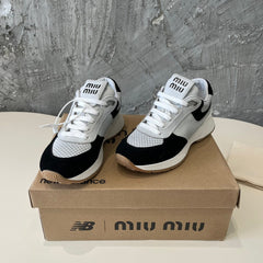 LIGHT GRAY MIX BLACK SNEAKERS COWHIDE