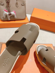 HM 25S HIGH WEDGE SANDALS IN MOCHA BROWN LAMBSKIN STYLE 15