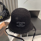KNITTED BUCKET HAT BLACK 673882