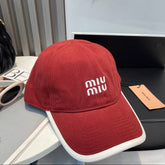 MM BASEBALL CAP IN RED FABRIC STYLE 9