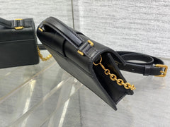 MISS MONTAIGNE MINI BAG IN BLACK SHINY SMOOTH CALFSKIN