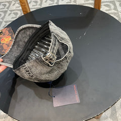 BASEBALL CAP IN LIGHT GRAY DENIM 404846