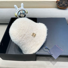 BUCKET HAT IN BEIGE RABBIT FUR 404832