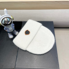 BEANIE HAT IN WHITE WOOL 438126