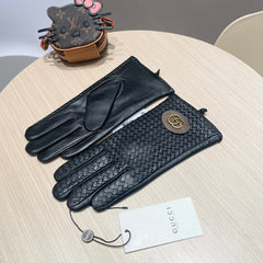 COUPLE GLOVES IN BLACK LAMBSKIN 439093