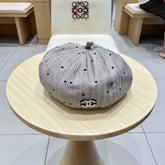 BERET HAT POLKA DOT MOUSE GRAY 672671