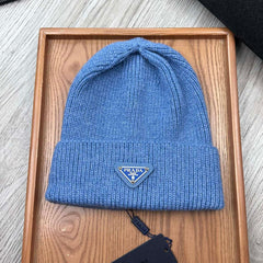 BEANIE HAT IN DOGGER BLUE WOOL 332396