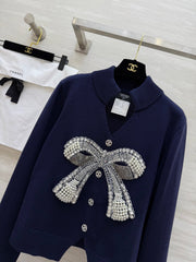 CHANEL 25S BOW EMBELLISHED KNITTED PULLOVER 274