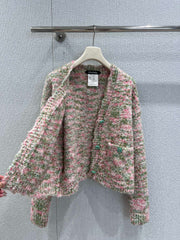 CHANEL 25S V-NECK KNITTED CARDIGAN 233577