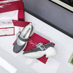 VIV' RUN BABIES SNEAKERS IN SILVER LUREX