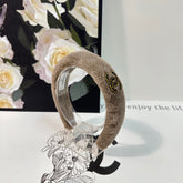 MEDIUM BROWN SHEARLING HEADBAND 151381