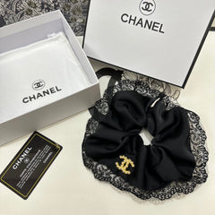 BLACK SILK SCRUNCHIE 432826