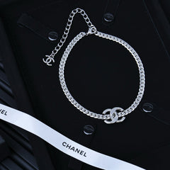 25S MIRROR CHAIN DOUBLE C NECKLACE