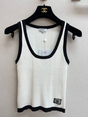 Chanel Tank Top White Wool 232743
