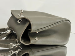 RODEO MINI BAG 22 IN KHAKI GREEN SMOOTH CALFSKIN SILVER HARDWARE