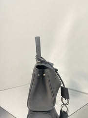 RODEO MINI BAG 22 IN GREY SMOOTH CALFSKIN SILVER HARDWARE