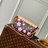 POCHETTE ACCESSOIRES BAG 22 IN SAKURA BROWN MONOGRAM COATED CANVAS