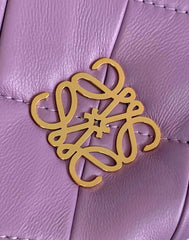 LOEWE 25S PUFFER GOYA BAG 23 IN LIGHT LAVENDER NAPPA LAMBSKIN