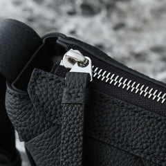 BOTTEGA VENETA 25S DIAGO HOBO 39 IN BLACK CALFSKIN