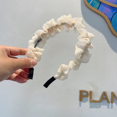 HEADBAND IN WHITE VOILE FABRIC 427317