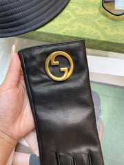 GLOVES IN BLACK SHEEPSKIN WITH CASHMERE LINING 432595