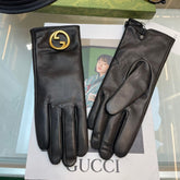 GLOVES IN BLACK SHEEPSKIN WITH CASHMERE LINING 432595
