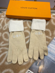 GLOVES IN WHEAT TAN MIX WHITE WOOL 458572