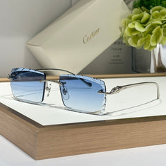 PANTHÈRE RECTANGULAR FRAME SUNGLASSES 563590 IN METAL