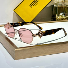 TRAVEL ROUND FRAME SUNGLASSES FE40148l IN METAL AND ACETATE