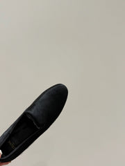 FURRY LOAFERS IN BLACK CALF HAIR