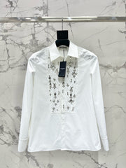 YSL 25S EMBELLISHED SHIRT STYLE 158