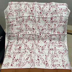 CHANEL 25S SCARF 90 IN SILK 704601